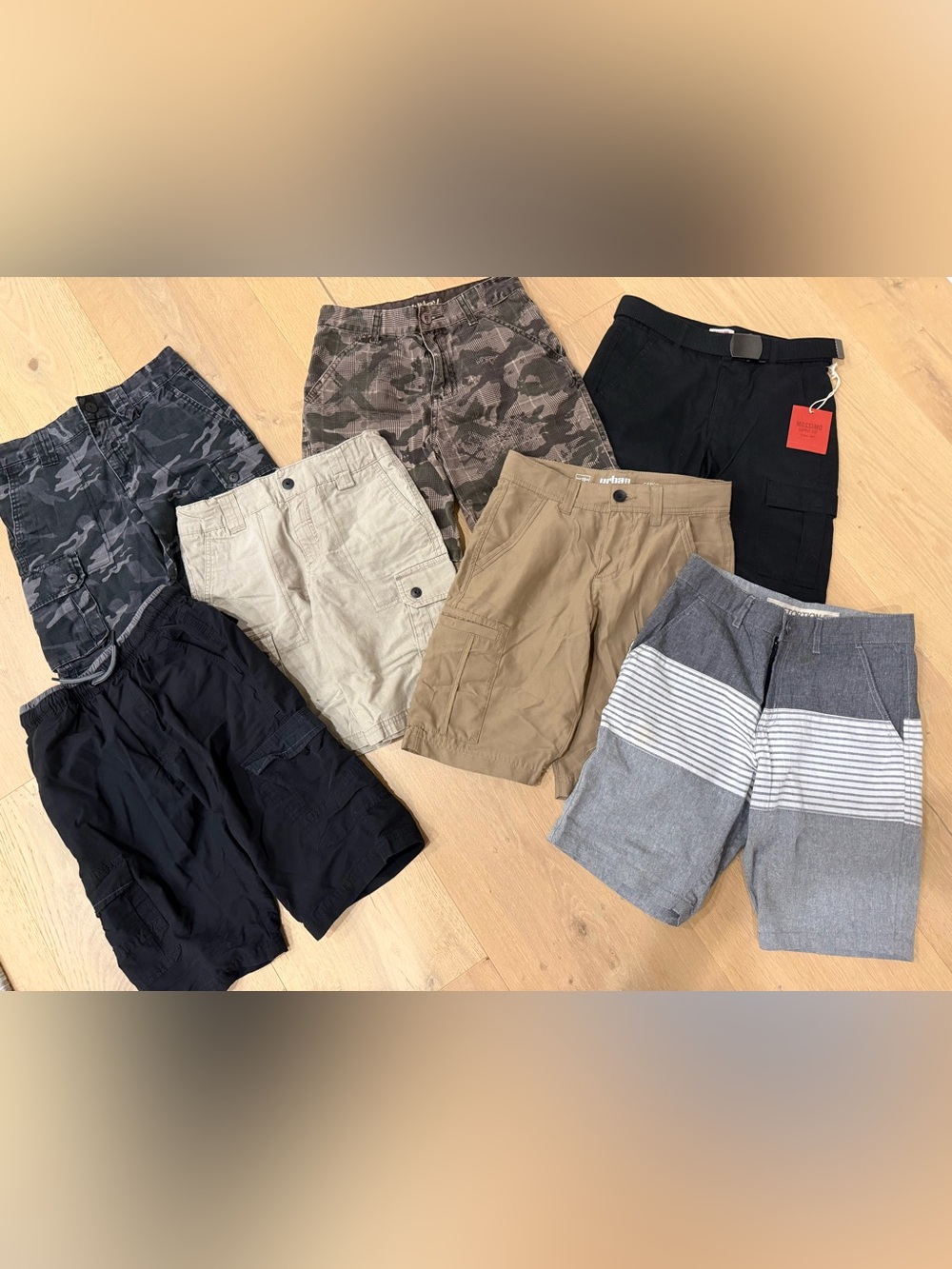 Bundle Boys' Mixed Shorts — Tan, Black, Khaki, Gray, Camo